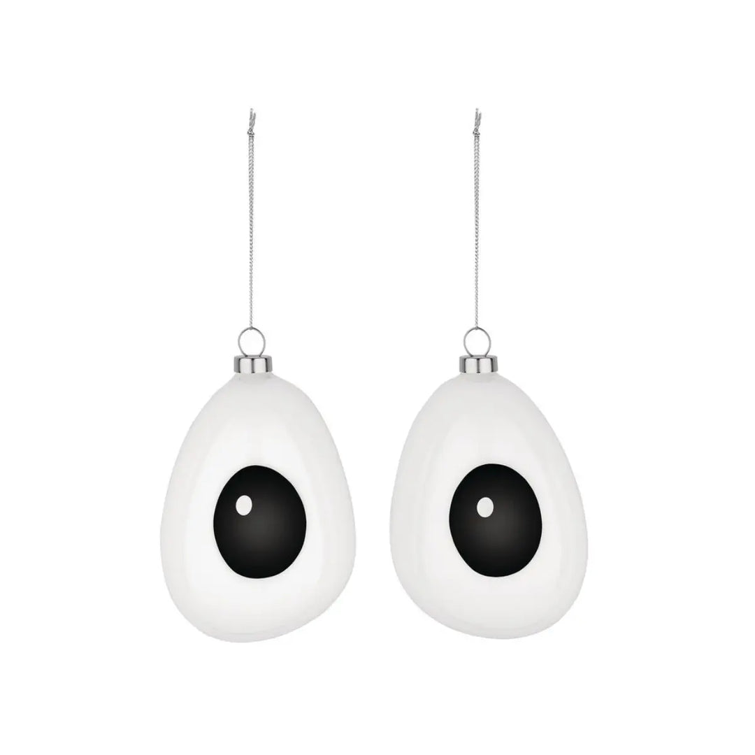 Palline di natale a forma di occhi per dare vita al tuo albero di natale 