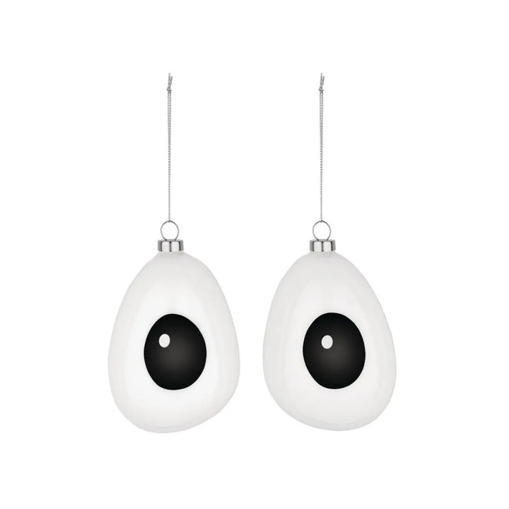 Palline di natale a forma di occhi per dare vita al tuo albero di natale 