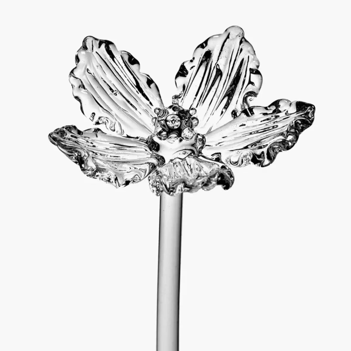 Fiore Papavero 02 trasparente Josephine in vetro borosilicato – Kris Van Assche x Serax