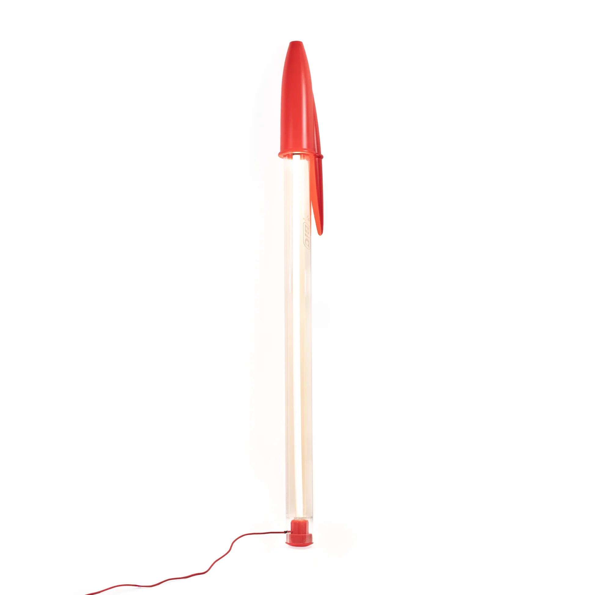 Penna Bic Rossa Lampada Intera
