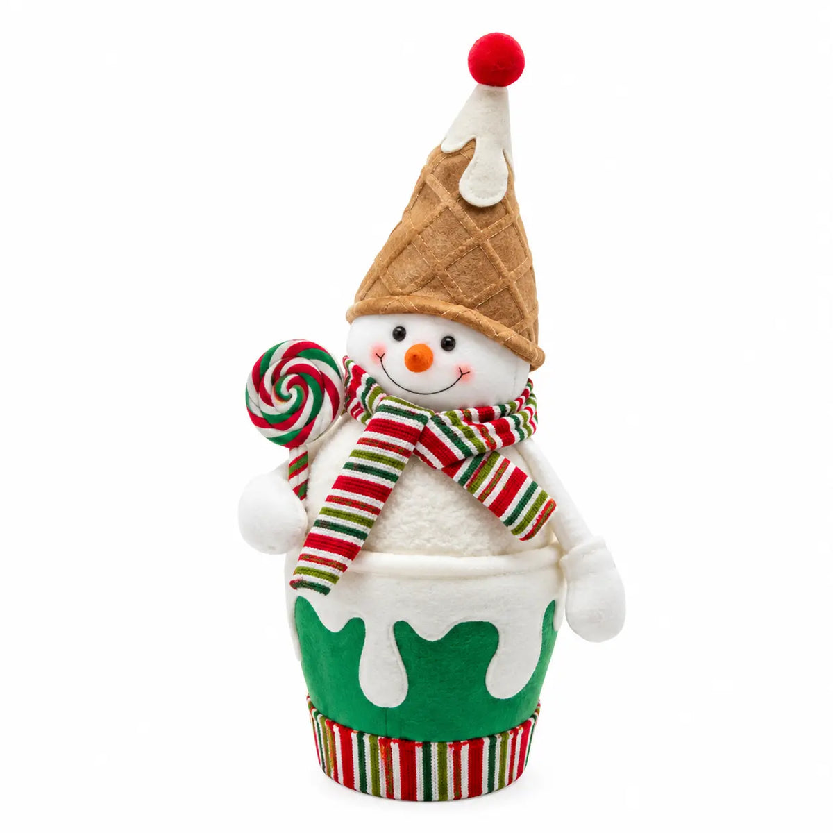 Decorazione natalizia Pupazzo di Neve EDG H 35 cm