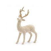 Renna decorativa EDG con perle champagne H 51 cm
