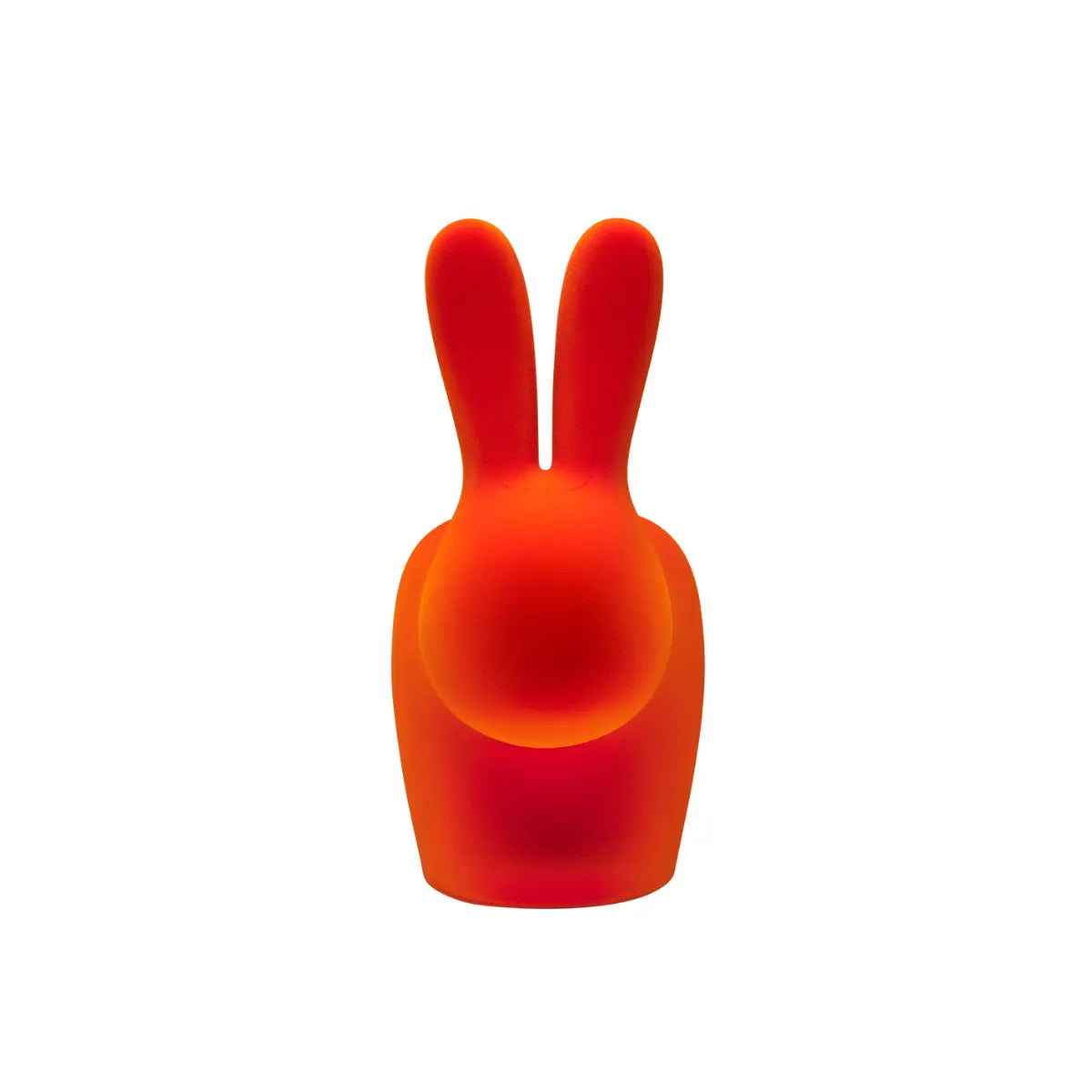 Sedia a forma di coniglio in velluto arancione
SediaRabbitBabyVellutoArancione