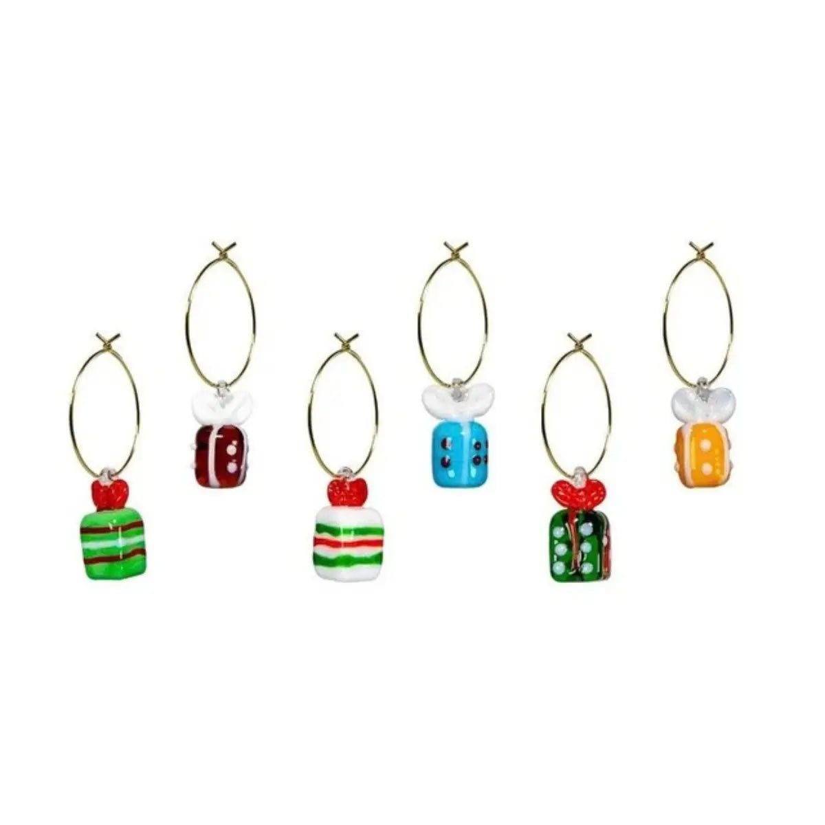 Set 6 anellini segnaposto WD Lifestyle in vetro colorato