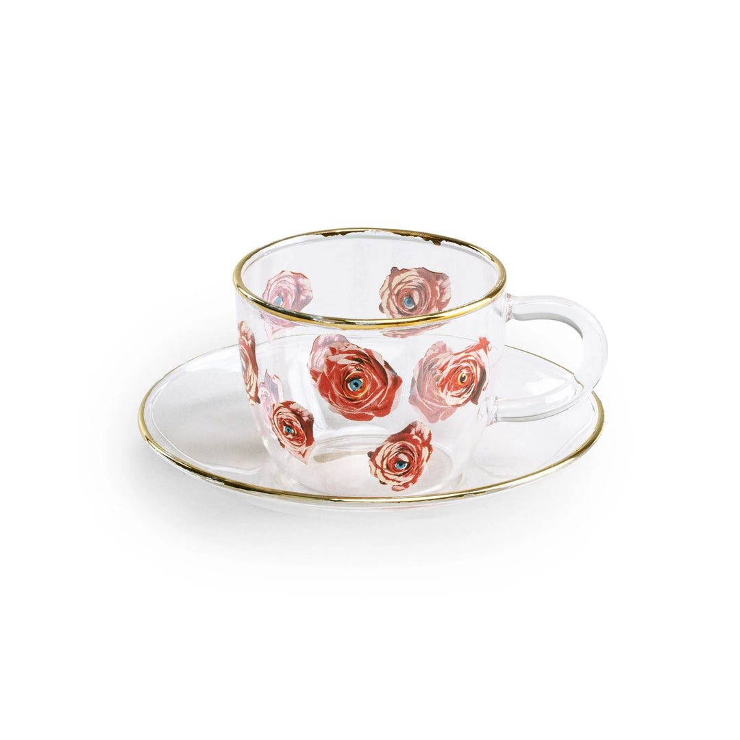 Set da Caffè in vetro Roses Toiletpaper Seletti