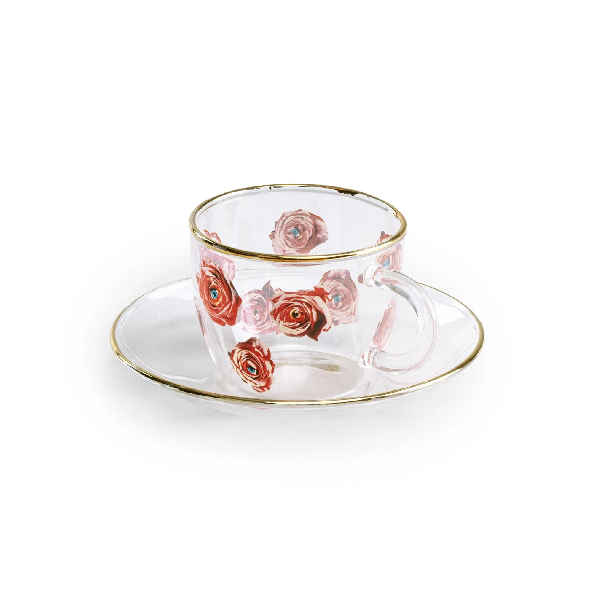 Toiletpaper x Seletti Roses Glass Coffee Set