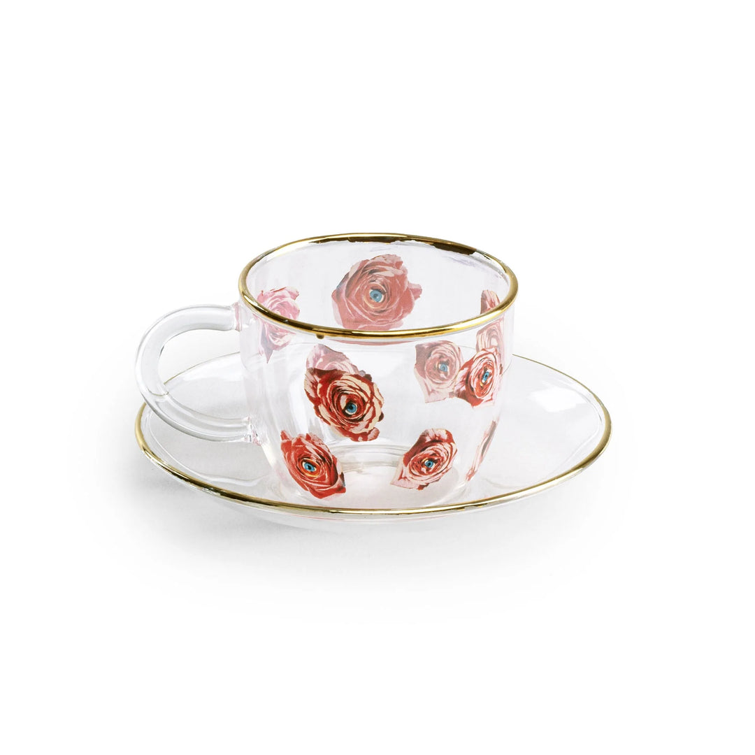 Set da Caffè in vetro Roses Toiletpaper Seletti