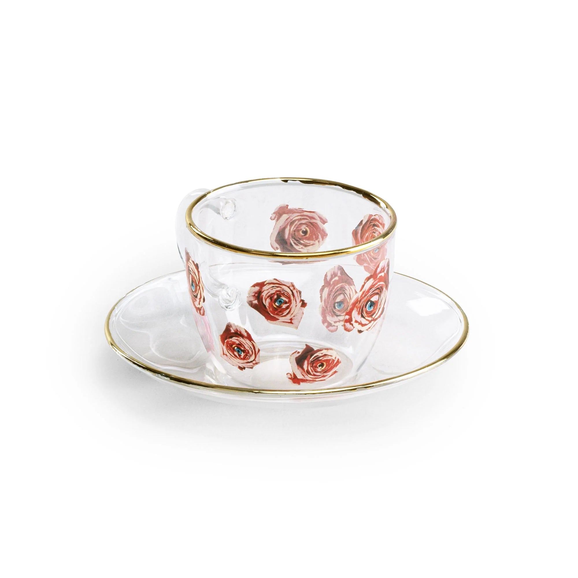 Set da Caffè in vetro Roses Toiletpaper x Seletti