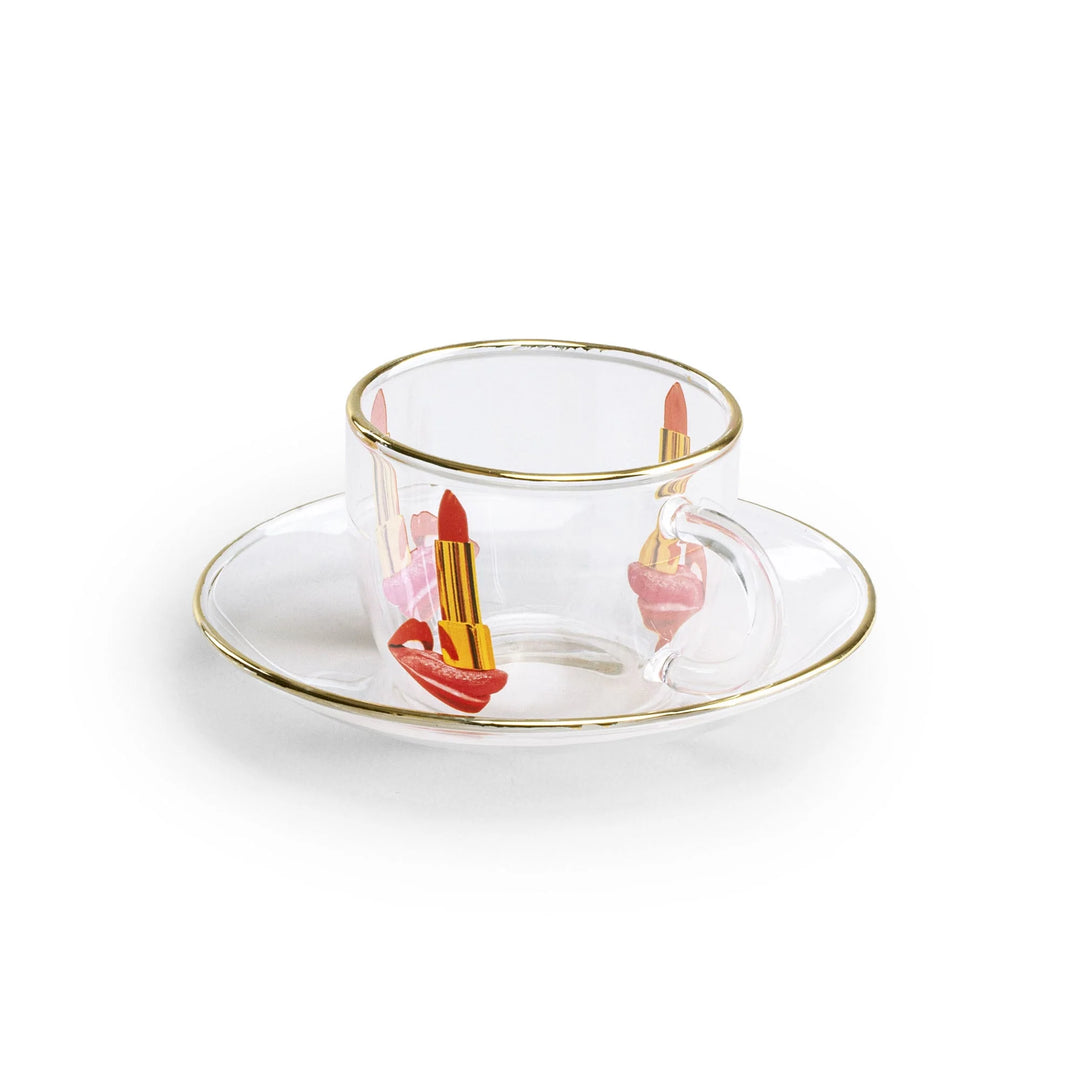 Set da Caffè in vetro Tongue Toiletpaper Seletti