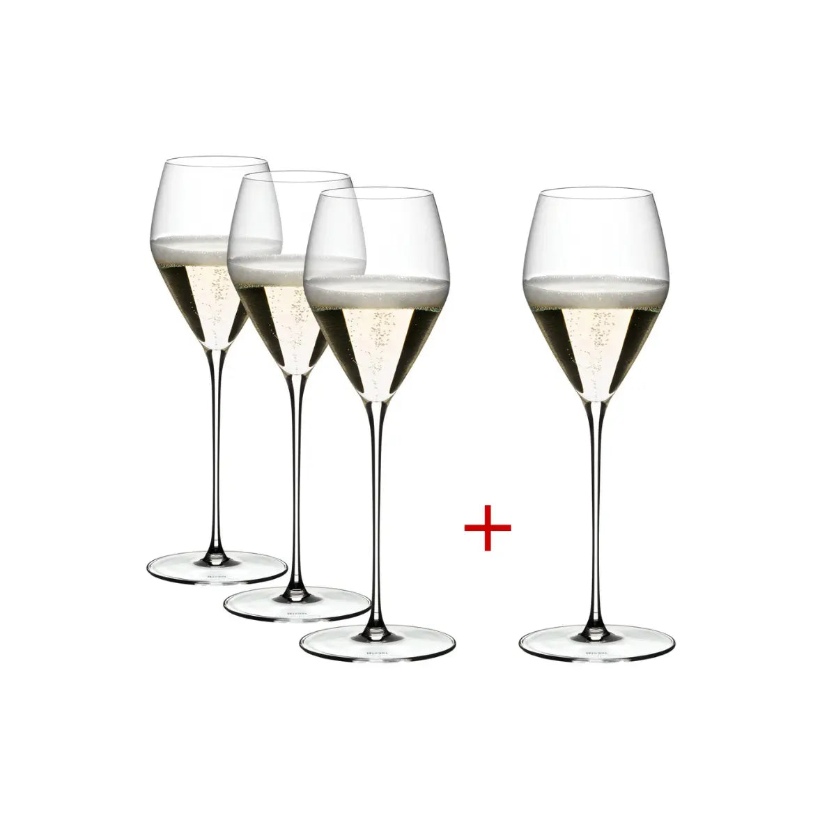 Set 4 calici champagne linea veloce