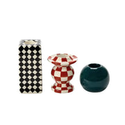 Set di 3 portacandele Scacchiera Les Objets Mouleversants in ceramica – Wouters & Hendrix x Serax