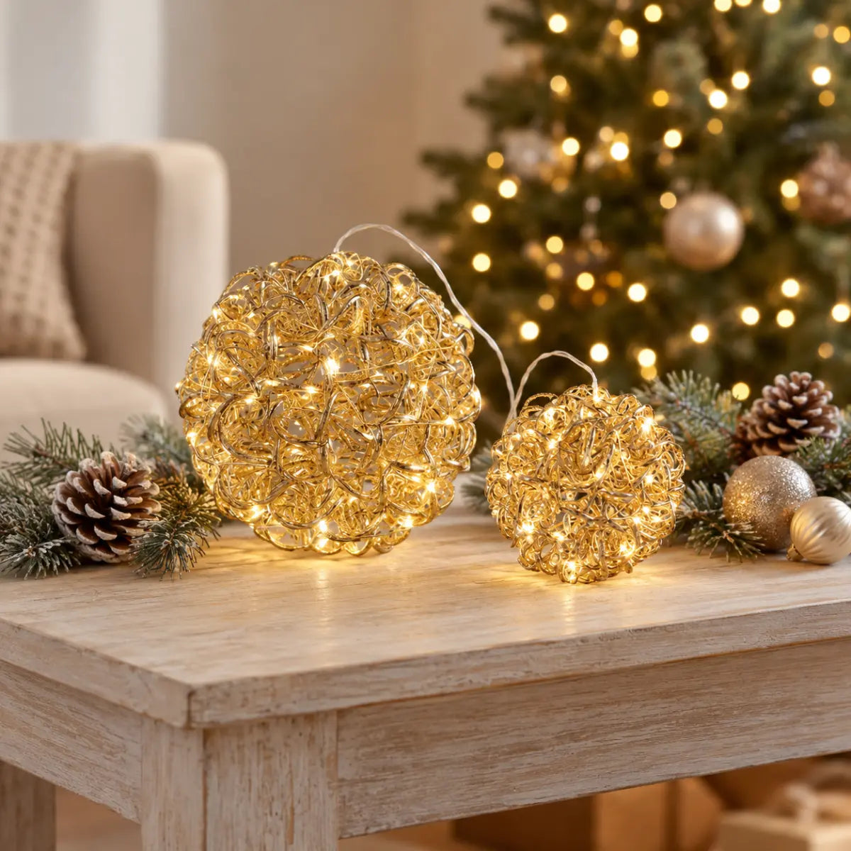 Sfera luminosa Curly LED EDG