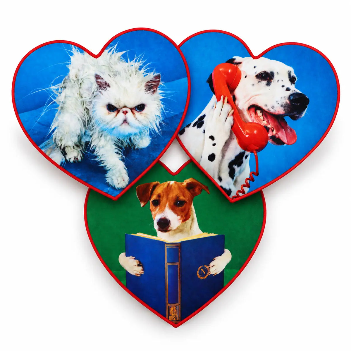 Tappetini da bagno Toiletpaper Pets di Seletti – Nerdy Dog, Dog Call Center e Angry Cat