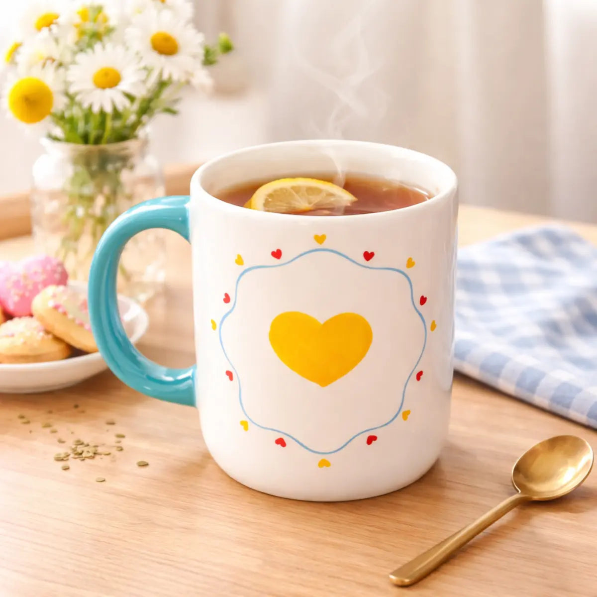 Tazza Pure Joy ambientata con the caldo