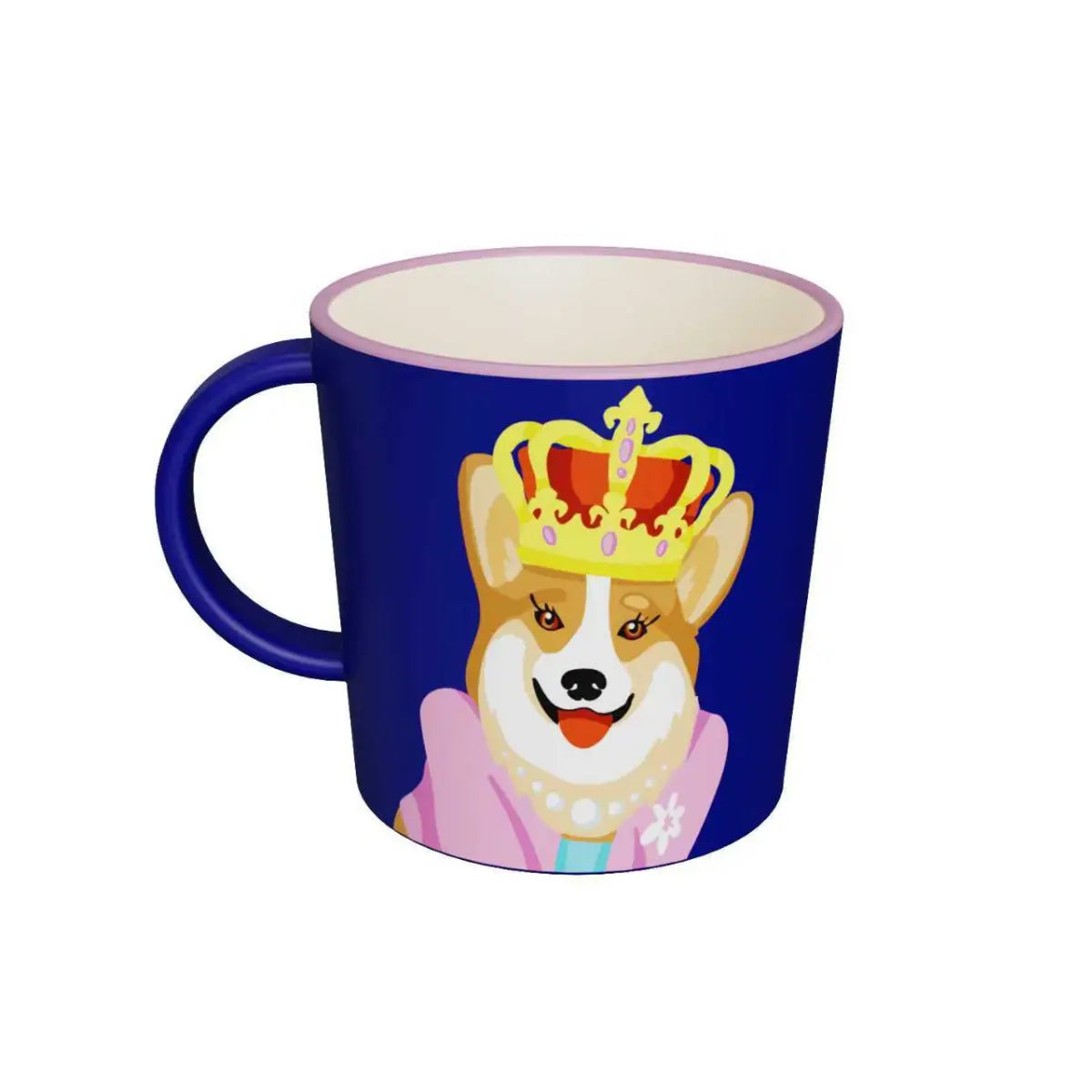 Tazza con manico in R-Pet con disegno con cane