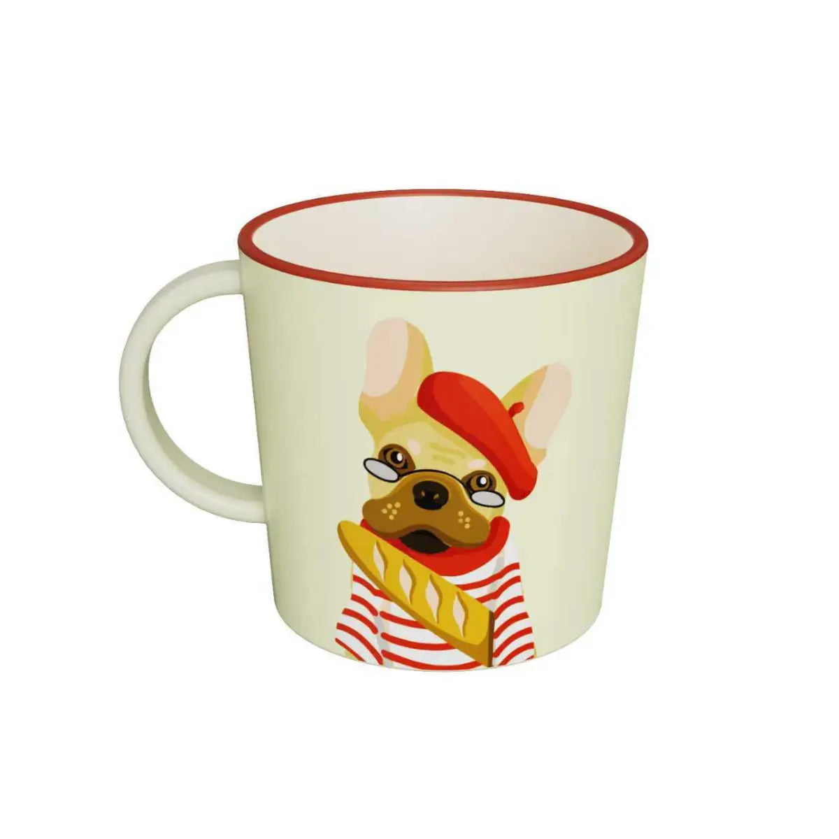Tazza con manico in R-Pet con disegno con cane