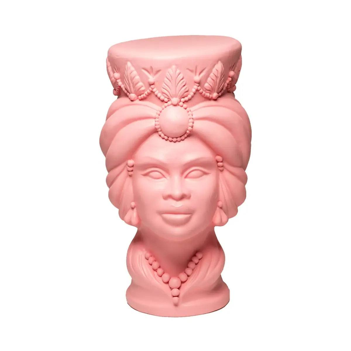 Testa di moro volto donna color rosa