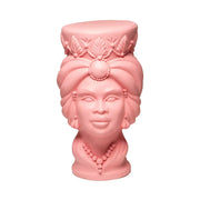 Testa di moro volto donna color rosa