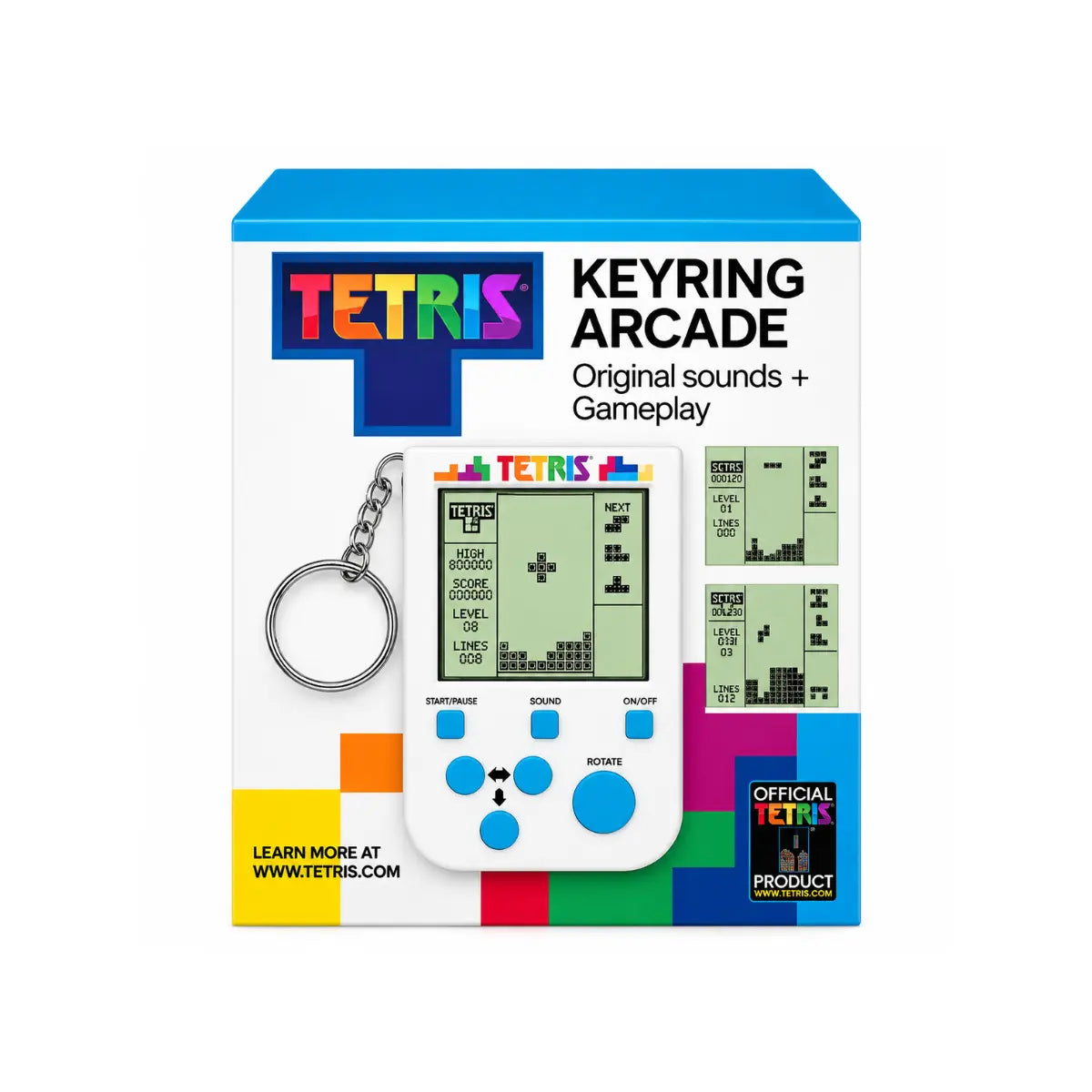 Tetris mini console retro portachiavi con schermo LCD