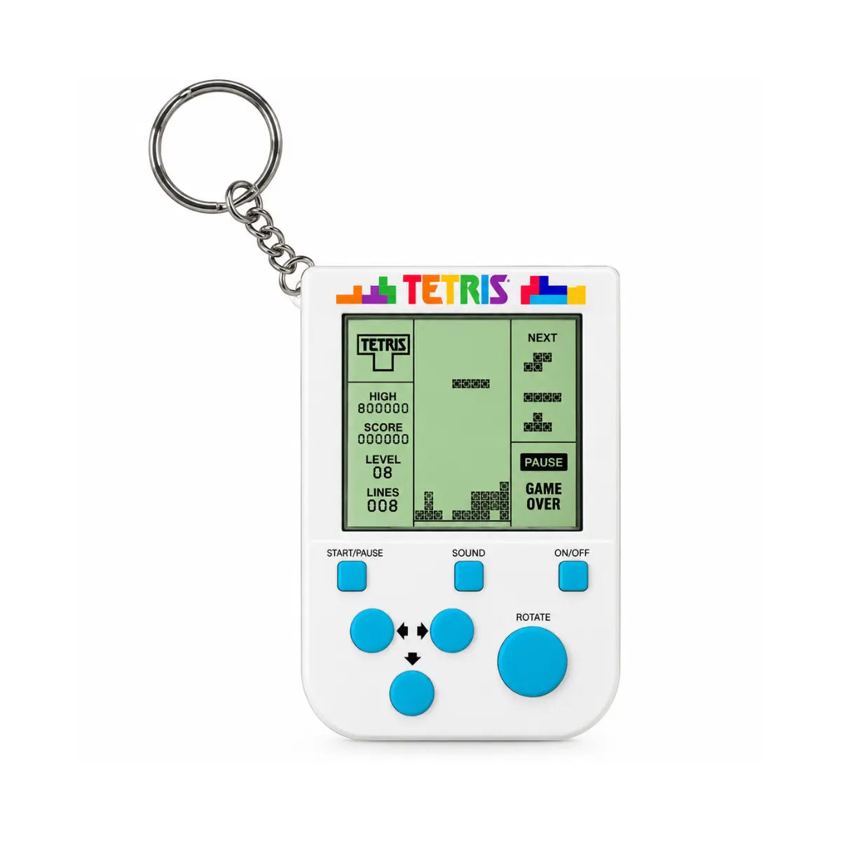 Tetris mini console retro portachiavi con schermo LCD