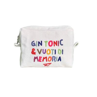 “Gin tonic e vuoti di memoria” Pouch Linea Daria