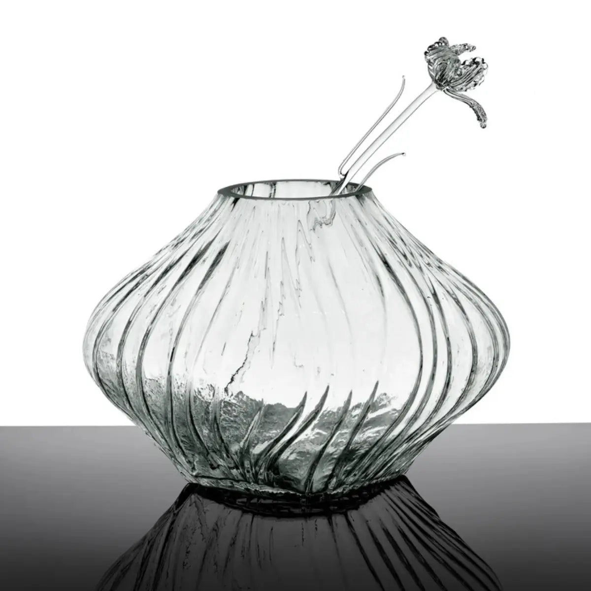 Fiore Tulipano trasparente Josephine in vetro borosilicato – Kris Van Assche x Serax