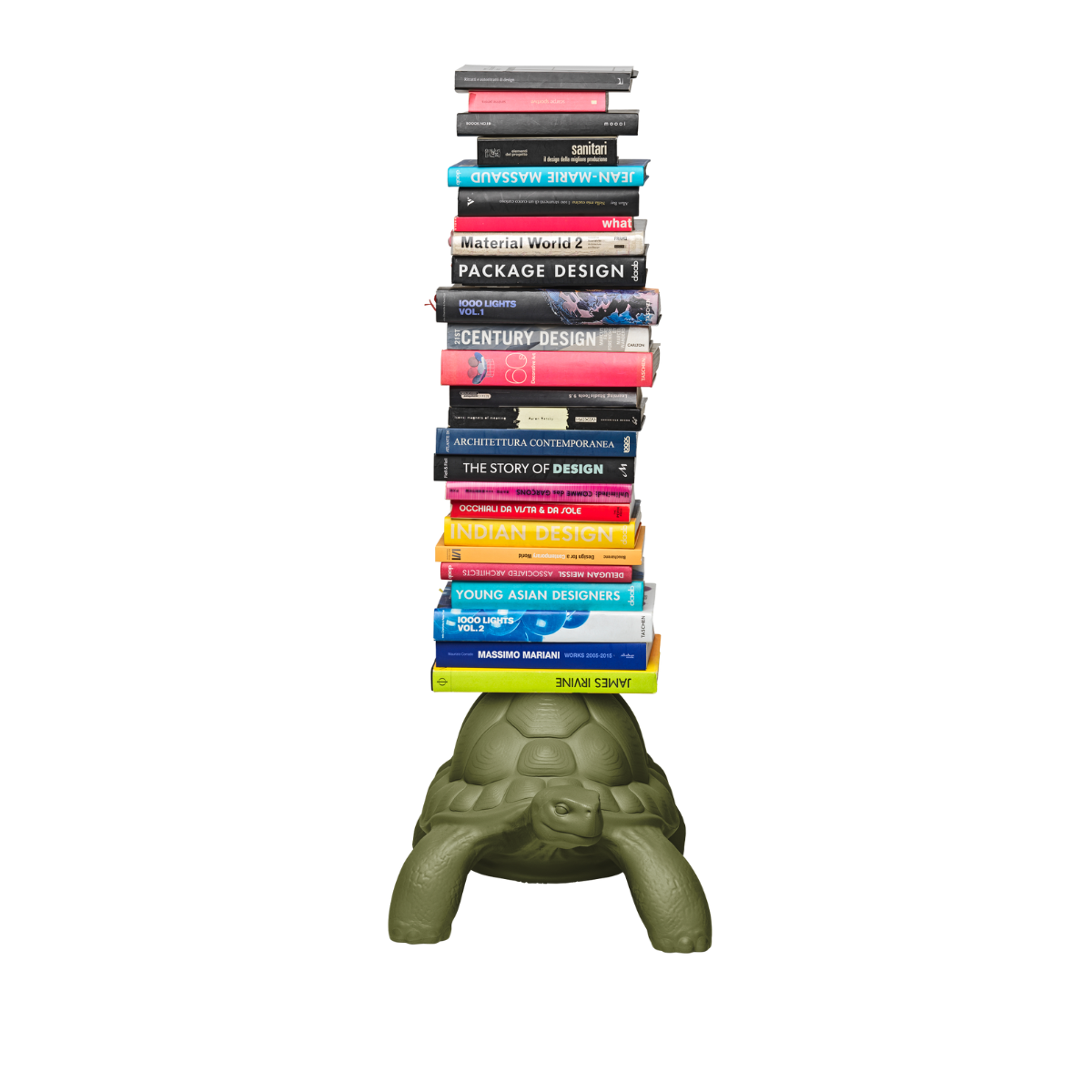 Libreria verticale con base a forma di tartaruga Qeeboo