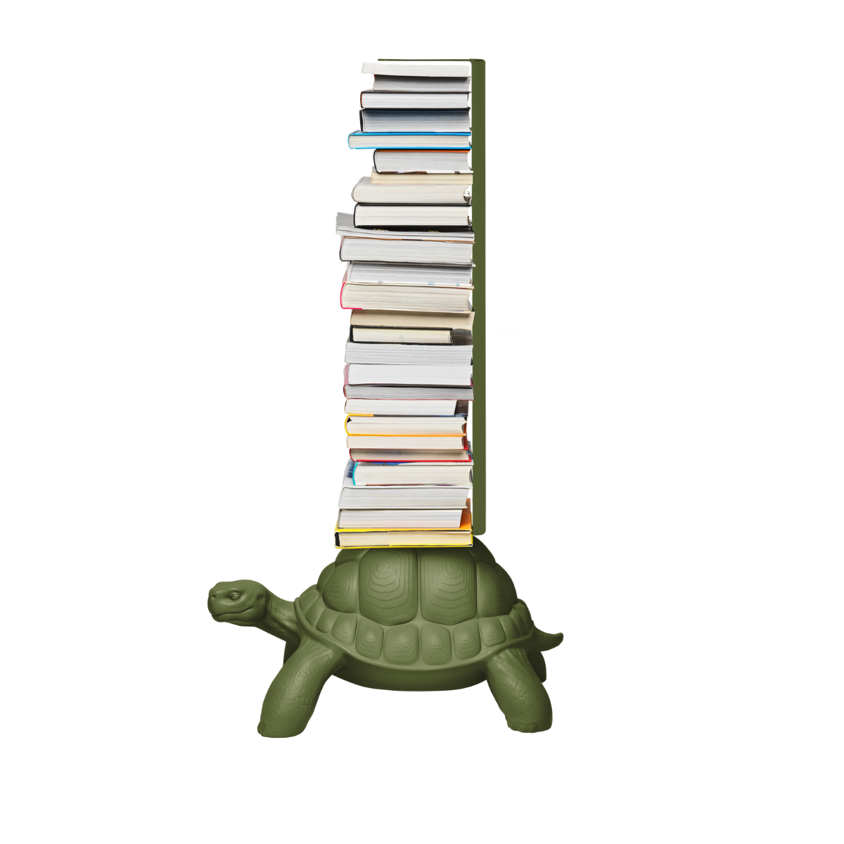 Libreria verticale con base a forma di tartaruga Qeeboo visione laterale