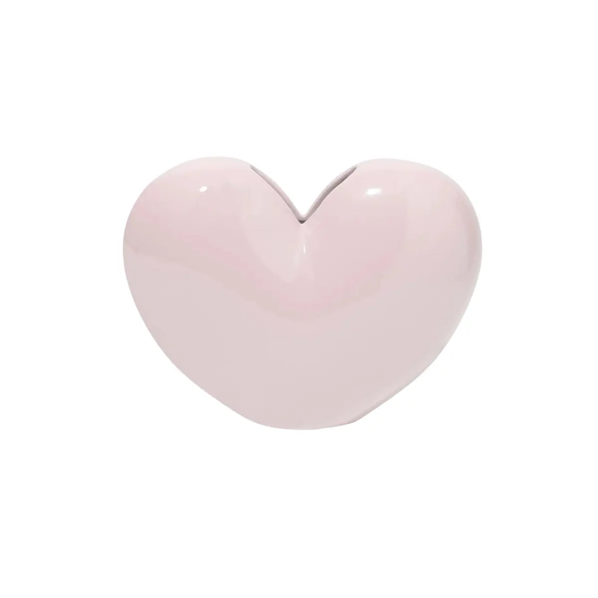 Vaso a forma di cuore rosa di DOIY, sfondo bianco