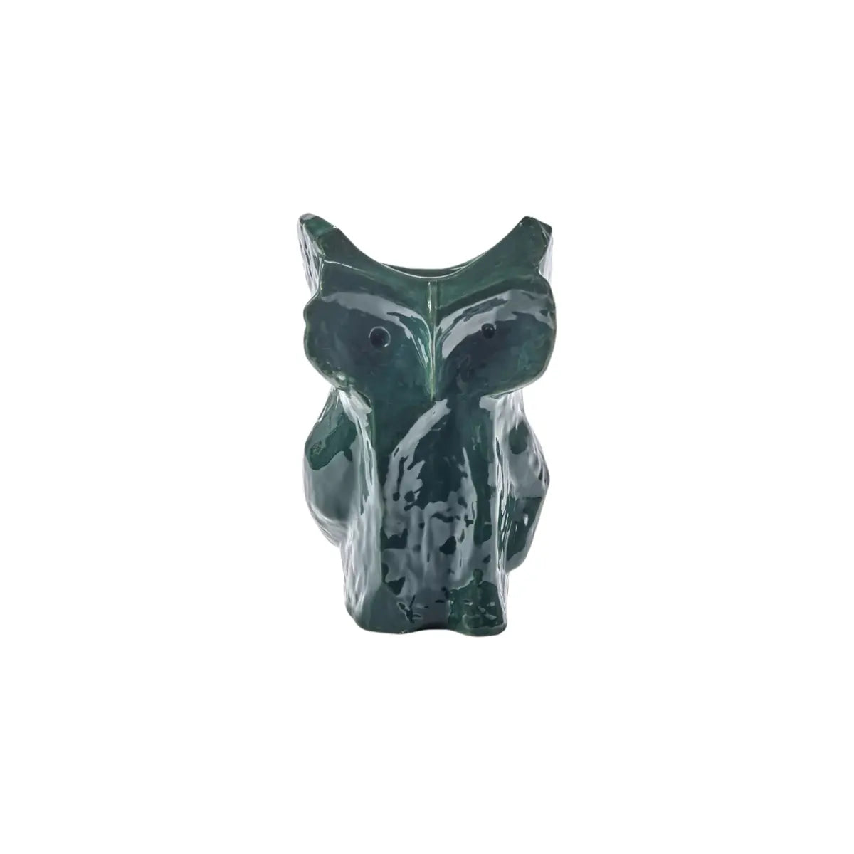 Vaso Gufo XS After Midnight verde scuro in terracotta dipinta a mano – Marni x Serax