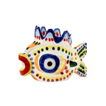 Vaso Sicily 01 a forma di pesce multicolore in gres dipinto a mano – Ottolenghi e Ivo Bisignano x Serax
