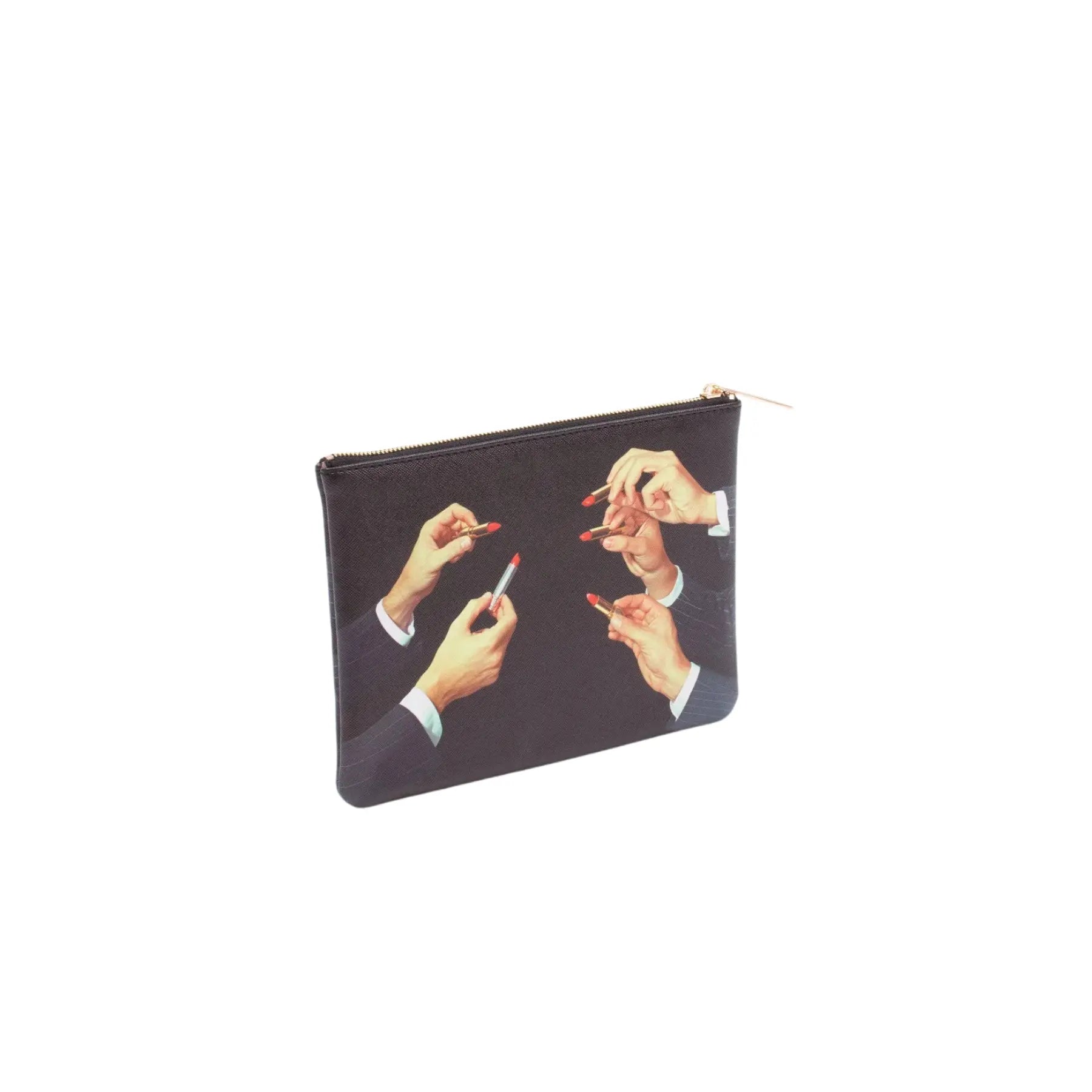 Pochette Beauty Lipstick Nera Toiletpaper x Seletti