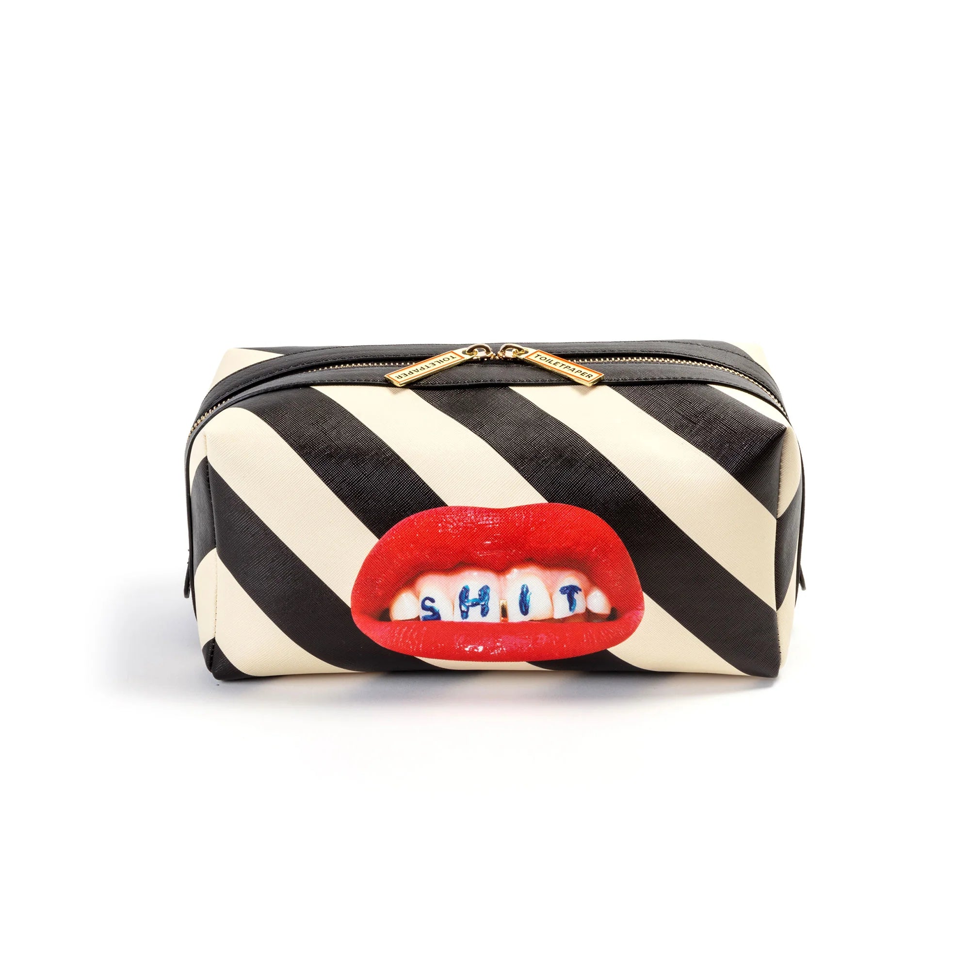 Beauty Case Grande Shit Stripes Toiletpaper x Seletti